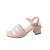New Fashion Summer Female Sandals Sexy Ladies High Heels Square Open Toe Shoes Women Sandals Outside Slippers Size 35-42 WSH5081