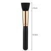 Makeup Brush Single, Flat Head Loose Powder Brush Foundation Brush Black Soft Hair Blush Brush Portable Beauty Tool