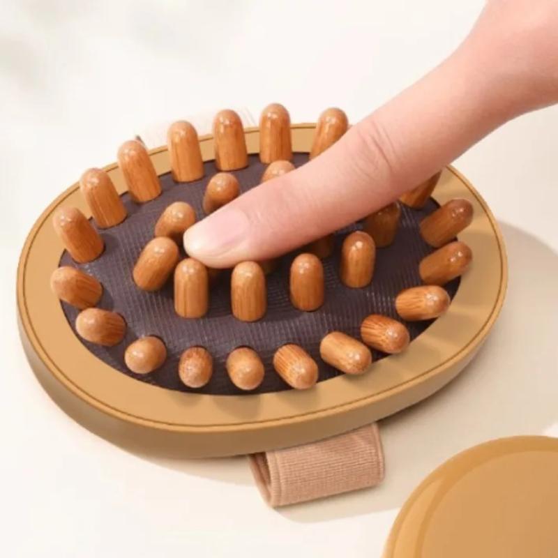 1PC Body Anti Cellulite Brush Soothing Wooden Essential Oil Spa Air Cushion Massage Hair Comb Scalp Massage Brush Body Massager