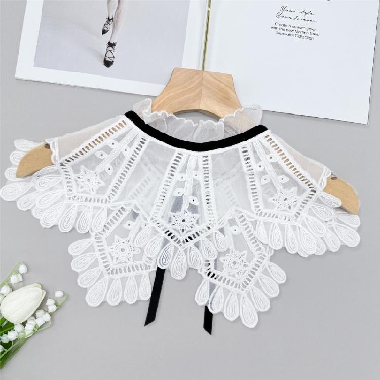 Hollow Shirt Collar Detachable Embroidery Faux Collar Female Clothes Accessories