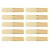 10Pcs Tenor Saxophone Reeds Set Bb Key Sax Replacement Parts Accessories Non Deform with Plastic Box 2.0 Hardness