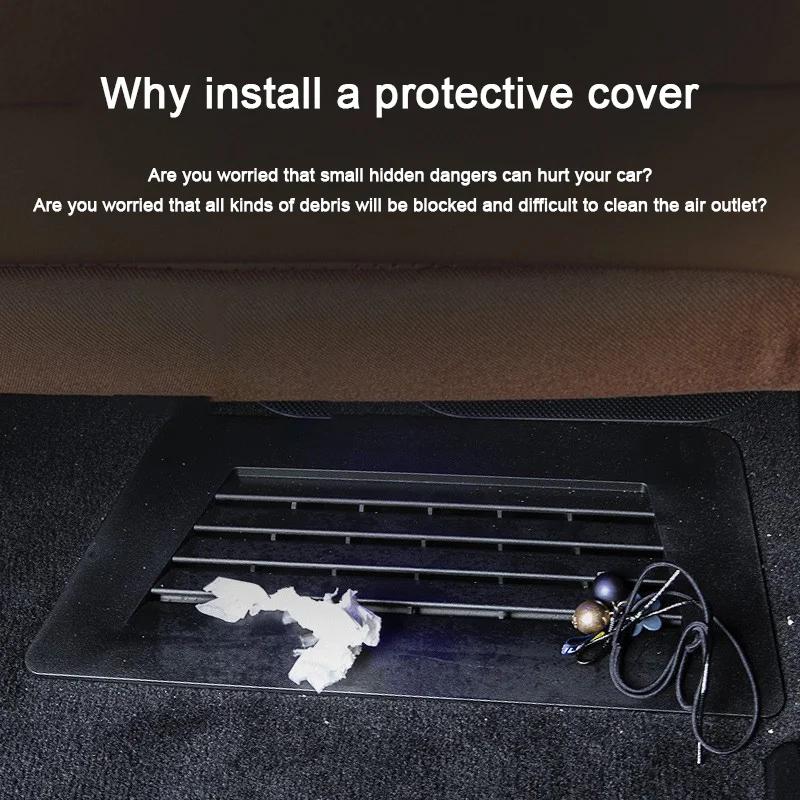 For Mercedes Benz S-Class W223 V223 2021 2022 2023 2024 2025 Air Outlet Protection Dust Cover Under The Seat Car Interior Auto