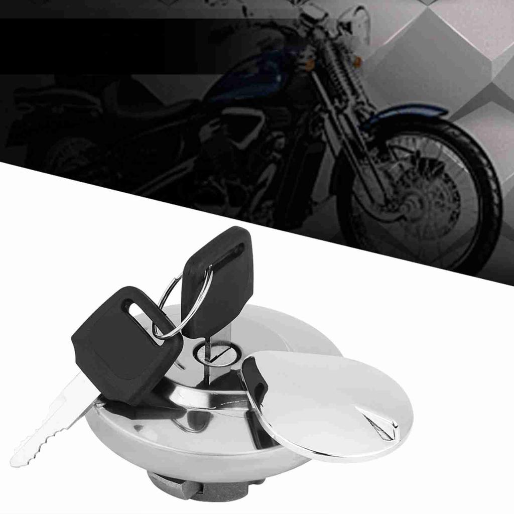 Motorcycle Fuel Gas Cap Tank Cover with 2 Keys for VT750RS Shadow RS 2010 To 2011