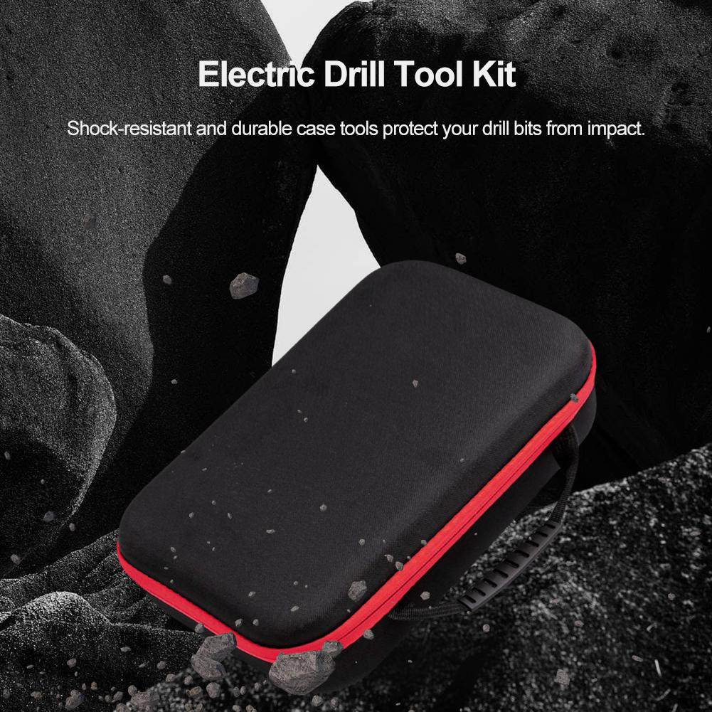 2Pcs Multifunction Portable Electric Drill Tool Bag Waterproof Oxford Cloth Handbag Electrician Hardware Organizer Tool Bag
