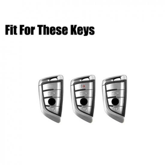 Zinc Alloy Leather Car Key Case Cover For BMW 2 3 4 5 6 7 8 X1 X2 X3 X4 M5 X6M