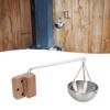 Sauna Aromatherapy Bowl, Stainless Steel Oil Cup Holder Essential Oil Fragrance Diffuser, Semi Circular Design for Sauna Spa Steam Room Aromatherapy