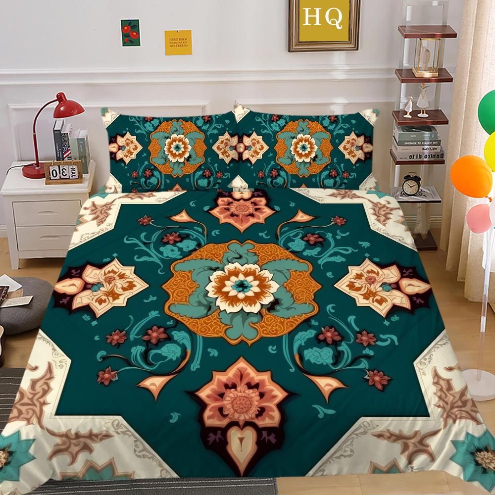 Set Biancheria da Letto Adolescenti Lusso Stampa Floreale 3D Copriletto Biancheria da Letto per la Casa Set Copripiumino in Poliestere