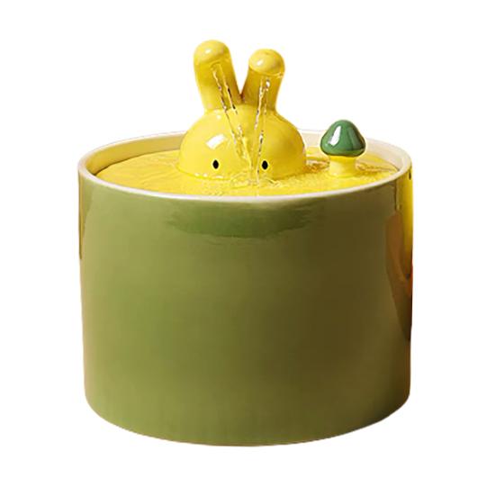 

Диспенсер для воды для питомцев с системой тройной фильтрации, без запаха, тихая работа, автоматический питомец зелёный