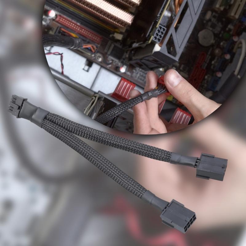 Double 8Pin Female To 12+4Pin Male Adapter Cable for RTX40 Series Stable To Motherboards  Power Transfer Flexible