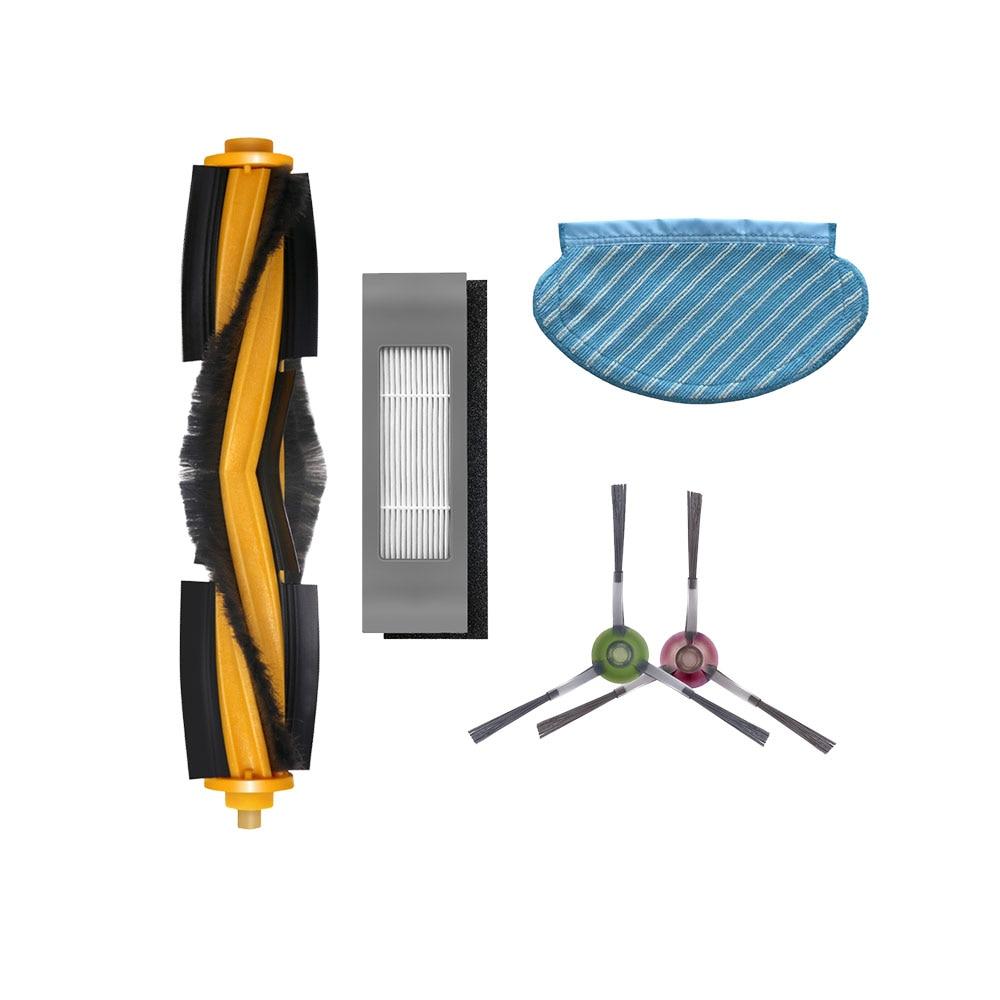 

Набор ткани для швабры с фильтром и боковой щеткой для Ecovacs Deebot Ozmo 920 950, запасные части для пылесоса, аксессуары для дома