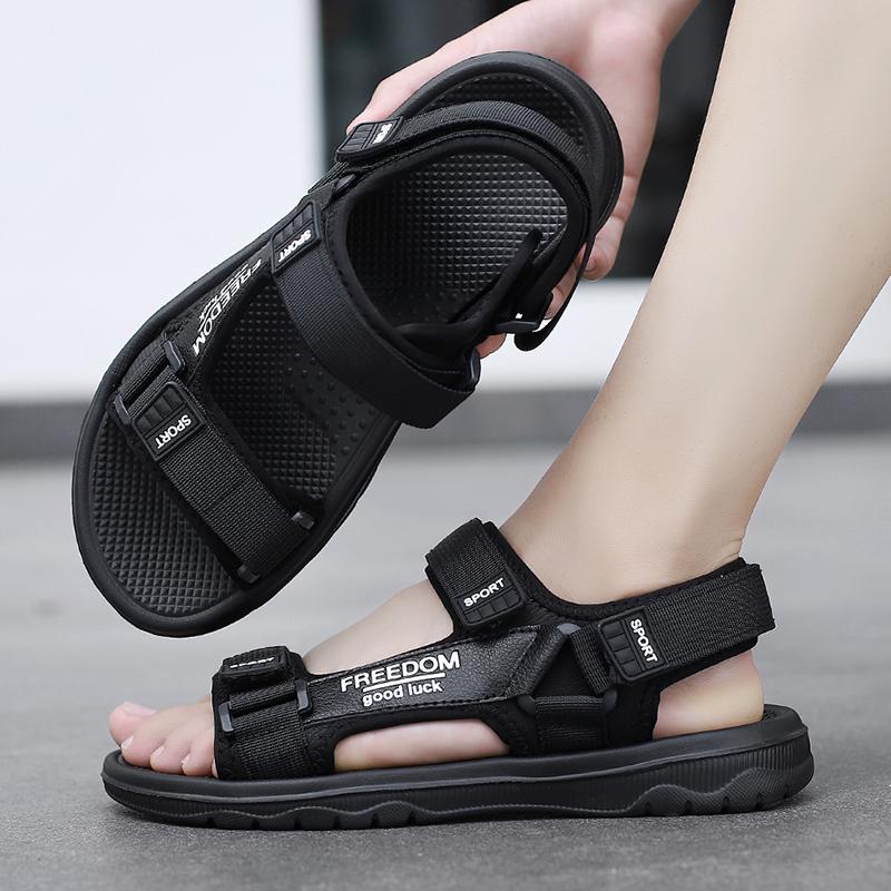 Yaz Yeni Erkek Moda Sandaletleri Erkek Roma Sandaletleri Pu Günlük Sandalet Erkek Ayakkabıları Nefes Alabilir Spor Plaj Ayakkabıları Günlük Sandalet Büyük Beden 38-47