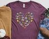 Book Heart Shirt, Book Lover T-Shirt, Librarian Shirt, Book Nerd Shirt, Bookish Tee, Book Love Shirt, Reading Shirt, Book Lover Gift Shirt