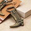 Country Style Wedding Favors Cowboy Boot Bottle Opener, Durable Zinc Alloy Western Theme Openers with Creative Souvenirs Thank You Card, Unique Party