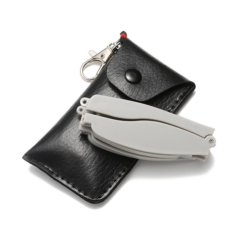 Quality Quality Quality Foldable Reading Eye Glasses HD Black Clear Eye Glasses Mens Eye Glasses with Leather Case 1.5