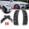 2pcs Carbon Fiber Car Side Fender Vent Air Wing Cover Trim Exterior Accessories