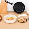 Even Heat Mini Frying Pan Black White Omelet Pan Durable Cooking Tools  For Gas Stove