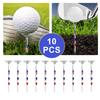 10PCS Golf Tees Reduces Friction and Side Spin 3-1/4 Inch Plastic Golf Tees USA American Flag Golf Plastic Tees Gifts for Men