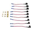 9 Pack 12V Add A Circuit Adapter 3 Types Fuse Tap Holder Standard Mini Low Profile with 5A Blade Fuse