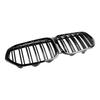 Gloss Black Front Kidney Grille Grill Fit BMW X1 F48 F49 2019-2021 Dual Slat