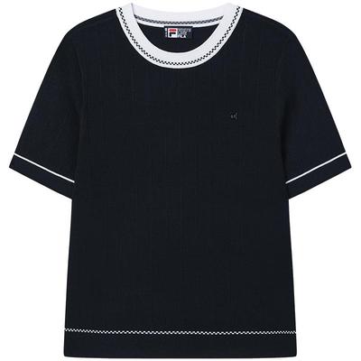 Women's Basic Woven Short Sleeve Top