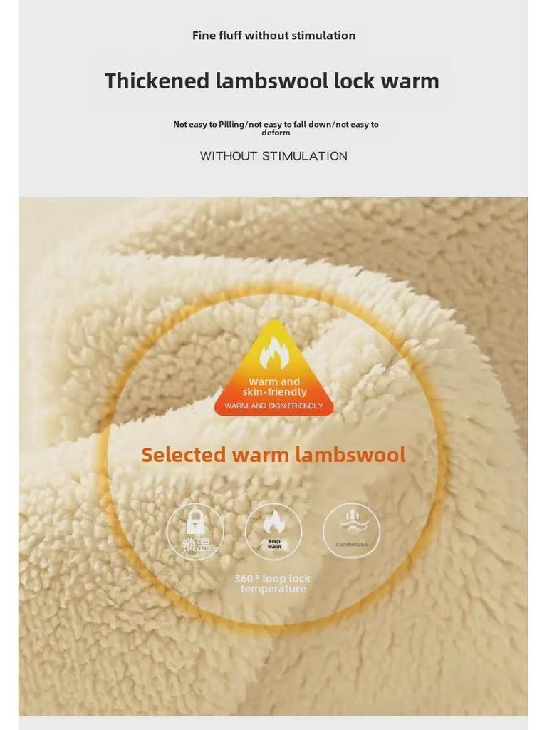 Dívčí teplé legíny s podšívkou ze sametu: Zesílené zimní jednodílné kalhoty z jehněčí vlny