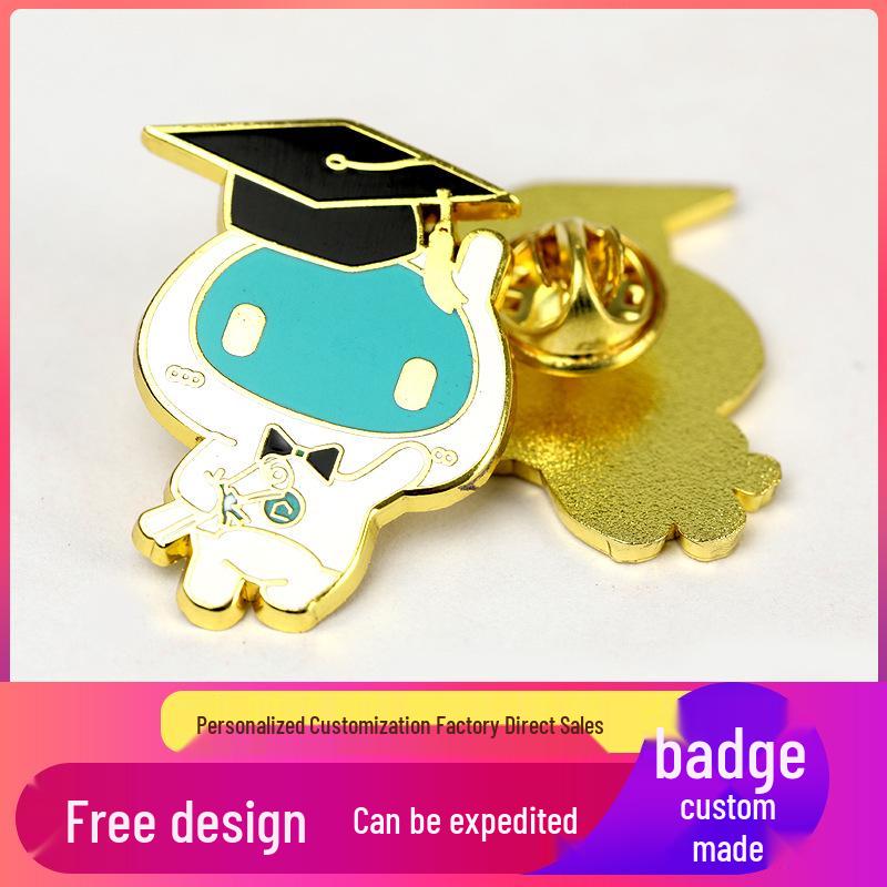Custom Metal Badges: School, Class, Company Logos, Anniversary, Cartoon Brooches, Enamel Badges, Commemorative Medals