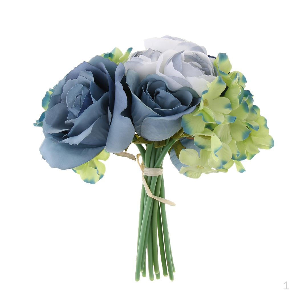 

Bouquet Bridal Party Flower Girl Supplies DIY синий