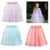 Girls Princess Cape Star Chiffons Cloak Adjustable Tie Closure Fantasy Grooming Costume