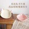 Ceramic Cat Food Bowl With Dual Ears Design Non-Slip Pet Feeding Dish Cats Dogs Small Animals