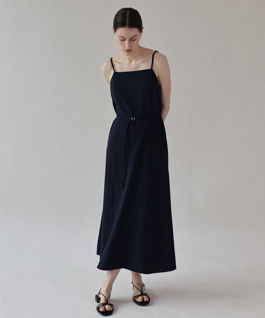 Keullaepeu Summer Wool Long Dress_Navy