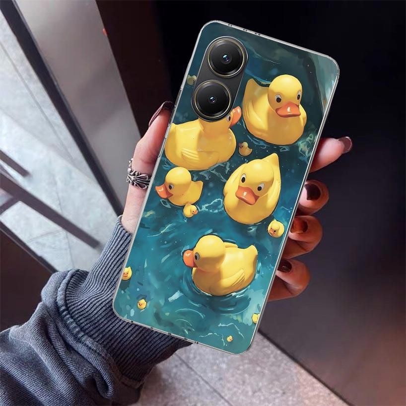 Rubber Ducks Swimming Pool Phone Case For Xiaomi Poco X5 X6 X7 Pro F7 Ultra M7 Redmi 15C 15 13C 13 12C 12 10 10C 10A 9 9C 9T 9A