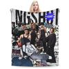 Super Soft Kpop Group Lngshot  Throw Blanket Premium Flannel Fleece Lightweight  Bed Blanket Super Cozy Blankets All Season Use
