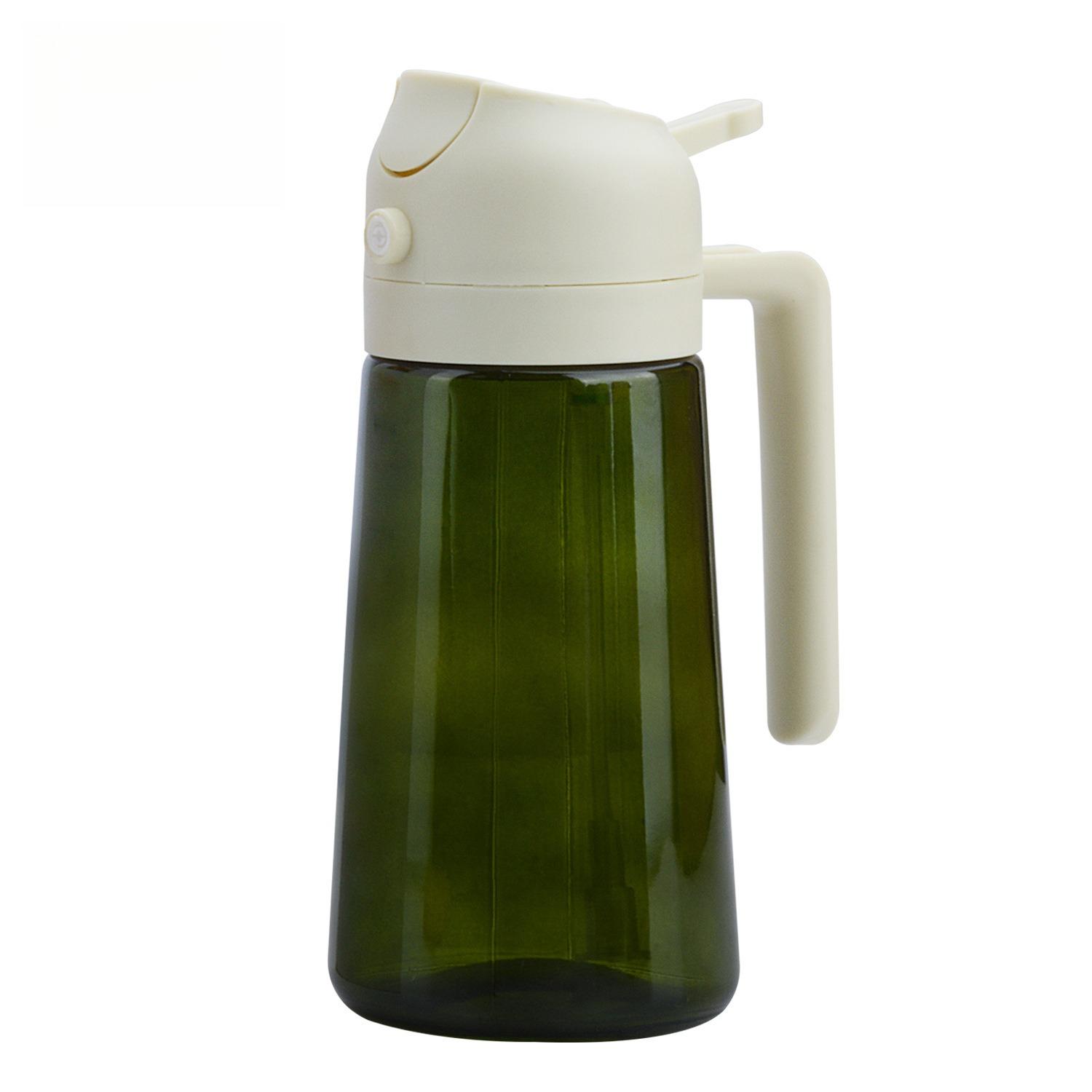 

1-piece portable oil sprayer and dispenser combo, olive oil sprayer and oil pourer, 470ml plastic kitchen oil spray bottle світло-зелений колір