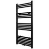 VidaXL Towel Rail Black Straight Rails 500x1160 Mm 141907