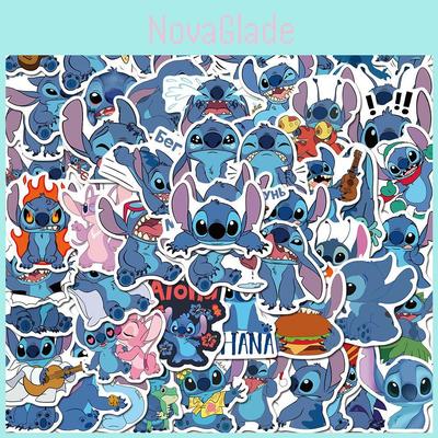 Pegatinas Coloridas de Lilo y Stitch (50 Piezas) Ideales Para Decorar Portátil y Monopatín