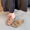 Mode Korea Sommar Retro Chunky Platåsandaler Justerbar Spännerem Bekväma Strandtofflor Mångsidiga Utomhus Casual Flipflops