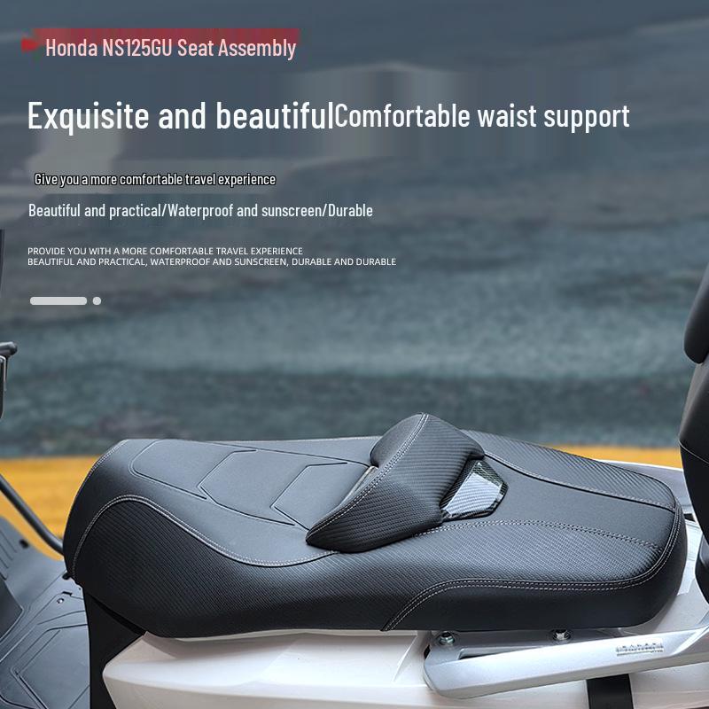Compatible with Honda NS125GU SDH125T-45, Modified Leather Lowered Seat Cushion Assembly