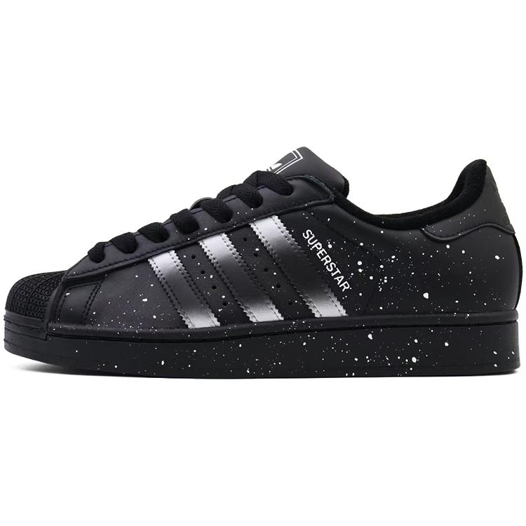 

Adidas Originals SUPERSTAR Abrasion Resistant Low top Skateboard Shoes Unisex Black Silver JI0079(Team91- ) 36