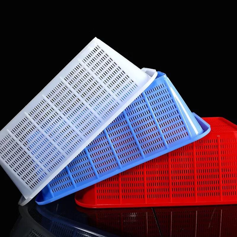Cesto Drenante e Contenitore Rettangolare in Plastica per Cucina