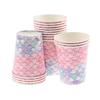 16/20PCS Wedding For Girl Birthday Napkin Under the Sea Paper Cup Little Mermaid Party Paper Plate Disposable Tableware Set