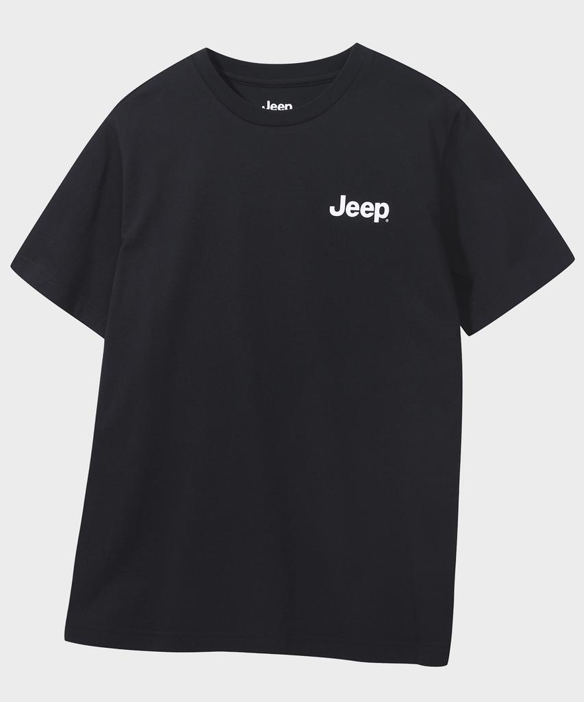 JEEP 30-Count Cotton Small Logo Short Sleeve T-Shirt (Jr5Tsu092Bk)