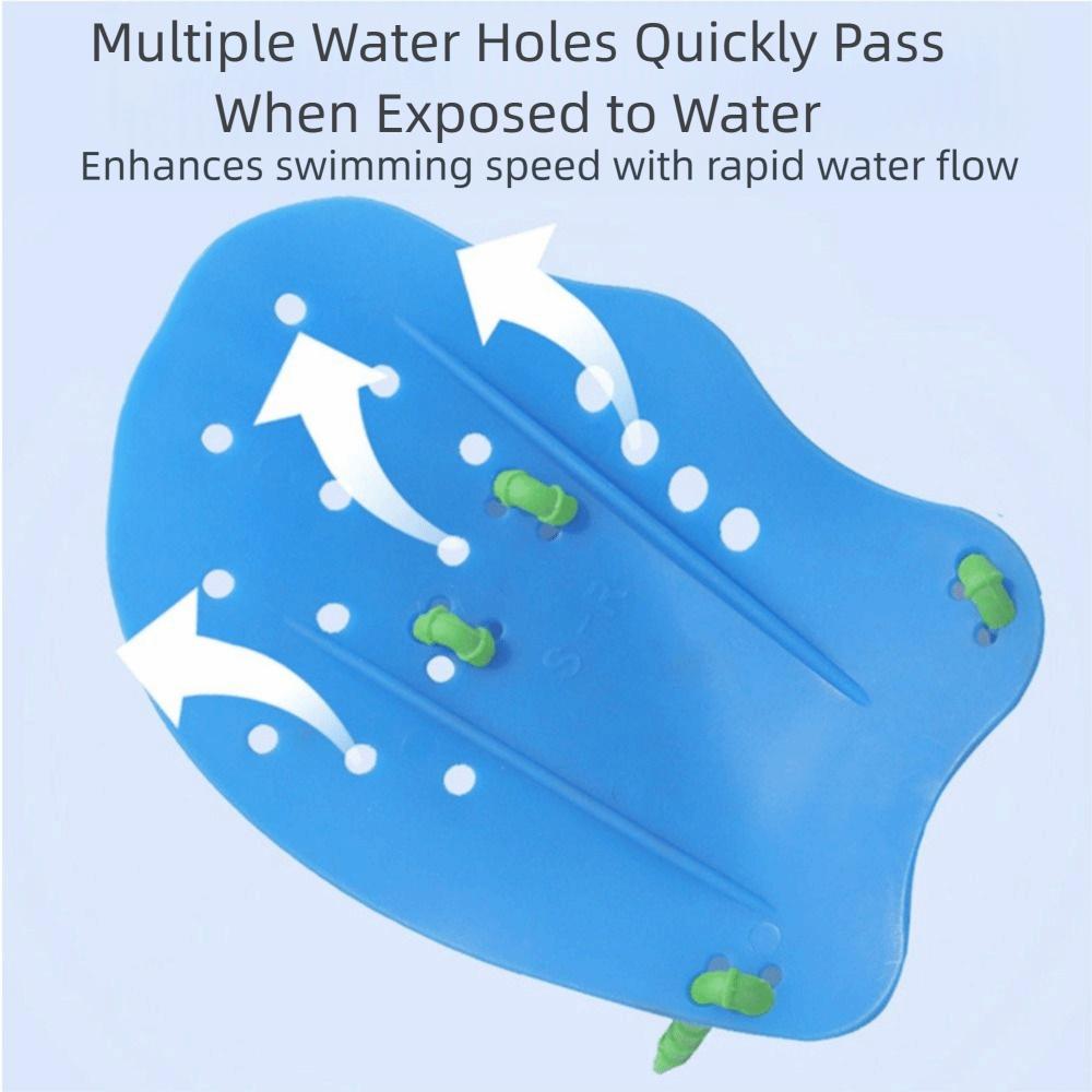Flexible Swimming Training Paddles Adjustable Finger Webbed Paddle  Swimming Training