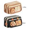 9-Layer Capybara Pencil Case with Stickers Kawaii Zipper Pencil Case Large Capacity Stationery Storage Pouch for Kids Stationery