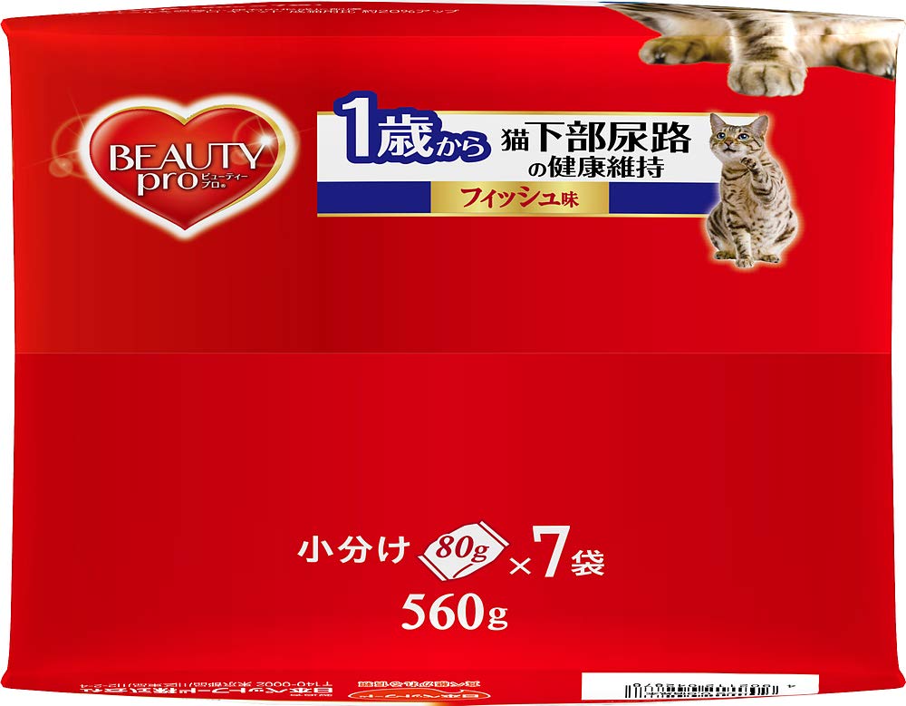 Beauty Pro Cat Food Maintaining Lower Urinary Tract Health From 1 Year Old by a Fish Cat 560g [Supervised Veterinarian] [Domestic] [Small Packaging]