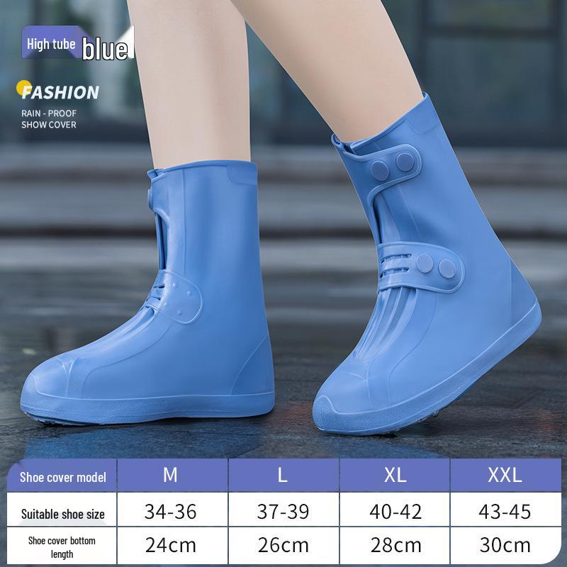 Durable Non-Slip Silicone Rain Boot Covers for Men and Women - Thick, Wear-Resistant, and Anti-Fouling for Rainy Days