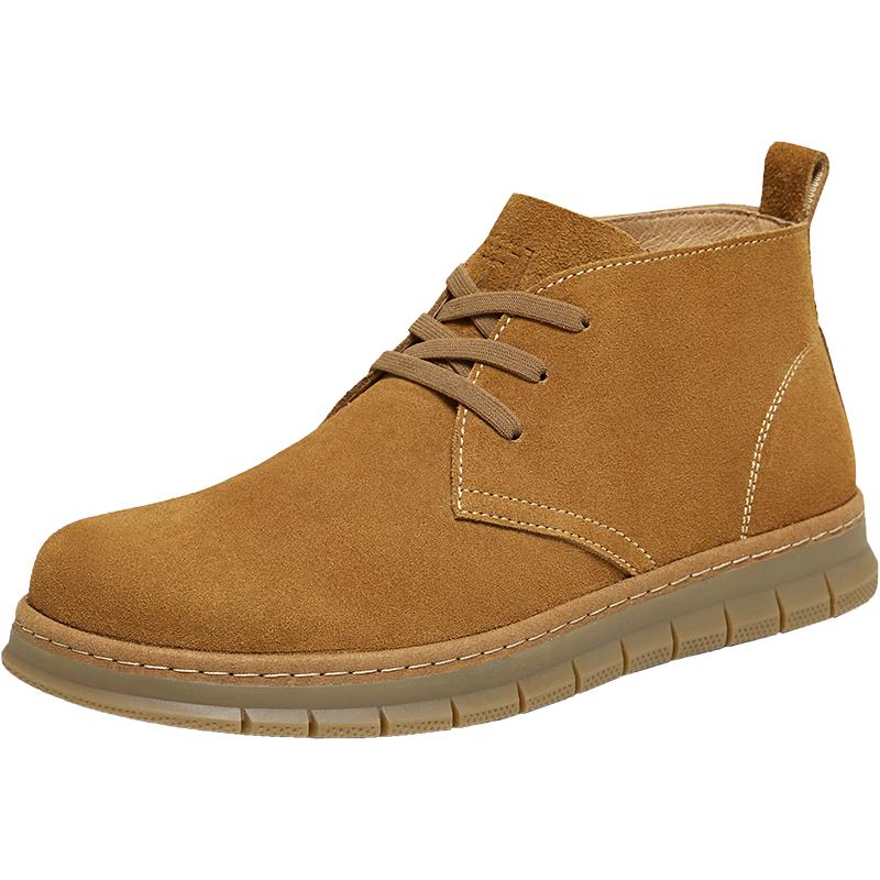 TATA Men s Winter Casual Leather Martin Boots 42