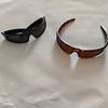2Pcs/Set Fashion Hairband Sunglasses For Women Trendy Outdoor Accessory Sun Glasses Vacation Photography Eyeglasses UV400