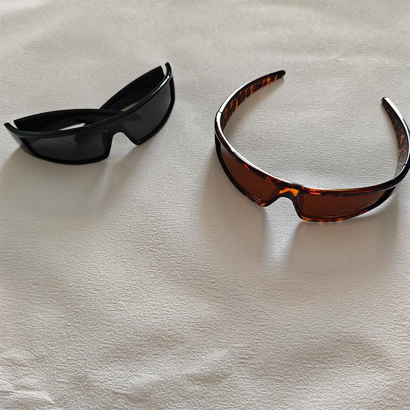 2Pcs/Set Fashion Hairband Sunglasses For Women Trendy Outdoor Accessory Sun Glasses Vacation Photography Eyeglasses UV400
