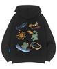 Fleecegefütterter H-Ausschnitt Let's Go Dino Hoodie Unisex Große Größen M~4XL