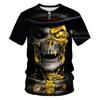 Sull T-Shirts Beer Horror Skeleton 3D Print Streetwear Men Women Fashion Oversized Short Sleeve T Shirt Male Tees Tops Clothing